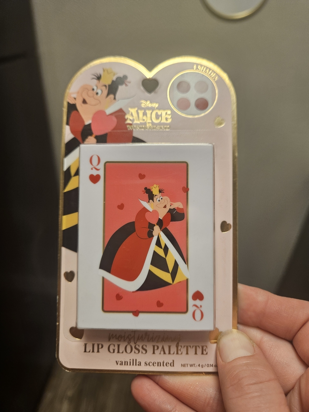 Disney Alice In Wonderland Queen of Hearts Lip Gloss Palette - Pink/Red